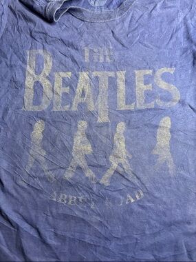 The Beatles Abbey Road Graphic Tee - Purple/Light Gold Print